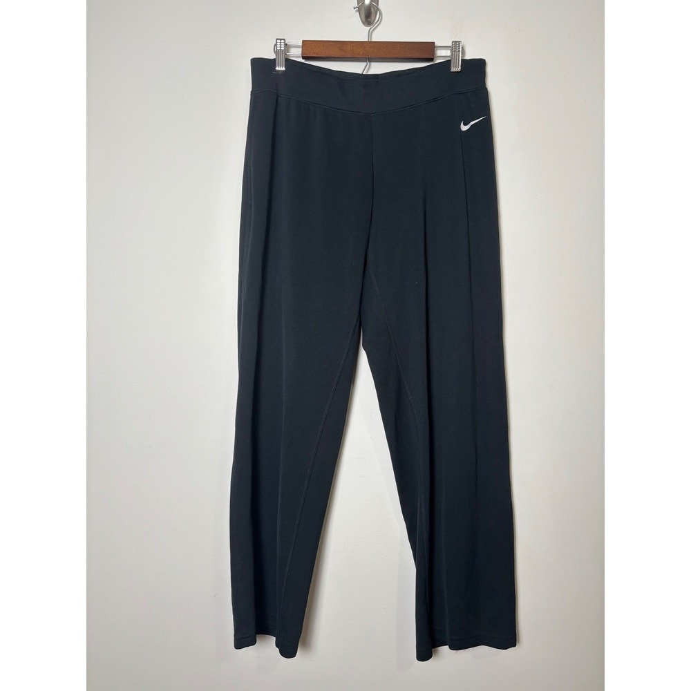 Nike Womens Dry Fit Woven Athletic Wide Leg Pants L Active Sport Casual Yoga